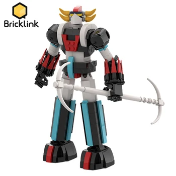 Bricklink Космически Технически Механичен Робот Идеи Аниме Фигурки Позлатени НЛО Робот Грендайзер Модел градивните елементи на Играчки За Деца