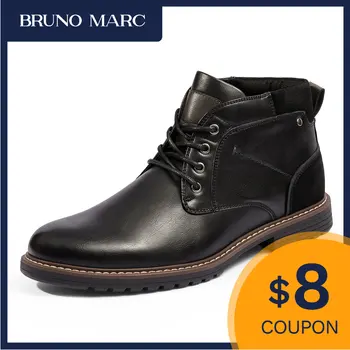 Bruno Marc/мъжки модел ботильоны, Бизнес Обувки за Мъжете, Вечерна Рокля, Кожено защитни Обувки, Обувки Дантела, кафяви, Черни Обувки, мъжки