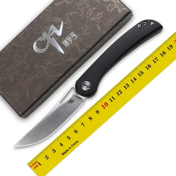CH 3517 Сгъваем Нож D2 Нож Стомана + G10 Дръжка тактика, Къмпинг, лов и риболов, трекинг Практичен Джобен плодов нож EDC Инструменти