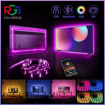ColorRGB, Подсветки за телевизори, Led лента се захранва от USB, RGB5050 за телевизори с диагонал от 24-60 инча, Огледало, PC, Офсетов управление на приложенията