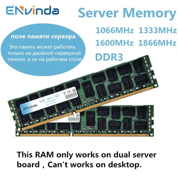 DDR3 4 GB 8 GB 16 GB 32 GB Сървър памет REG ECC 1600 1333 1866 Mhz PC3 Оперативна памет на 1333 1600 1866 Подкрепа x79 x58 LGA 2011 дънната Платка