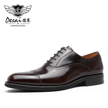 DESAI/Мъжки Обувки; Марковите Oxfords От Естествена Кожа В Италианския Бизнес Стил; Класически Официални Мъжки Модел Обувки За Мъже; Новост; Дизайнерски Обувки