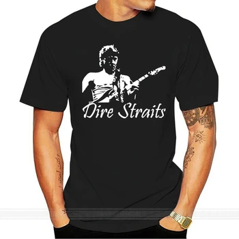 DIRE STRAITS Рок група Почит Песни CD Музика Черна Тениска Тениска Размер на Тениски S-3XL мода мъжка тениска памучен брандираната тениска