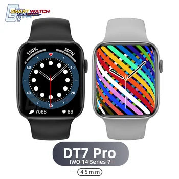 DT7 Pro Смарт часовници 2022 IWO 14 Pro Часовници 7 Безжична Зареждане, NFC За Мъже и Жени Сам Циферблат смарт часовници cardieo PK X6 X7 X8