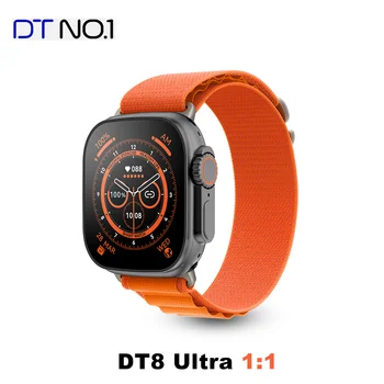 DT8 Ултра Смарт Часовника 49 мм За Мъже Ултра Часовници 8 SmartWatch 1:1 Калъф NFC За Жени Bluetooth Предизвикателство Безжична Зареждане 2-Инчов HD Екран
