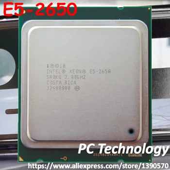 E5 2650 Оригиналния cpu Intel Xeon E5-2650 CPU Процесор SR0KQ C2 2.0 Ghz 95 W 20 MB 8-Ядрени процесори LGA2011 Безплатна доставка