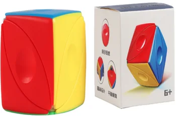 [ECube] Магически куб Sengso Eye Без етикети във формата на листа, пъзел Shengshou, Обрат, Ултра-Гладка играчки, Професионален подарък, Детски очи Sengso