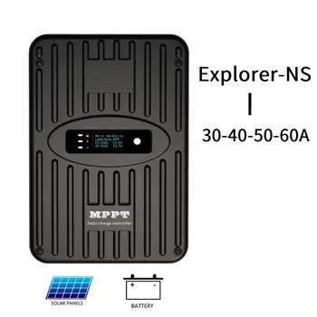 EXPLORER-NS 50A/60A MPPT Контролер на Заряд на Цялата Батерия за Цифров DC12V/24V PV Вход на Слънчеви Панели на Система за Наблюдение