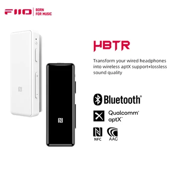 FIIO uBTR Bluertooth Приемник, усилвател за слушалки с Независим локален регулатор на силата на звука, Вграден микрофон, Поддръжка на NFC aptX