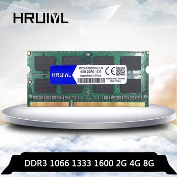 HRUIYL DDR3 е 8 GB, 4 GB и 2 GB на 1066 Mhz, 1333 Mhz, 1600 Mhz DDR3L PC3-8500 PC3-10600 PC3-12800 sodimm памет За Лаптоп Лаптоп Памет Оперативна Памет memoria