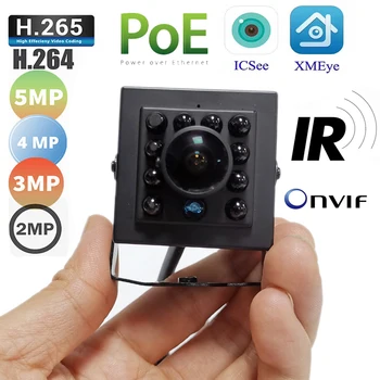 IP камера Fisheye PoE 5MP HD 4MP 3MP 2MP Onvif Вътрешния инфрачервено Нощно Виждане за Сигурност, Видеонаблюдение, Уеб камера Xmeye