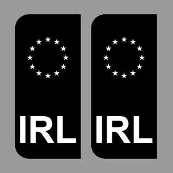 IRL Стикер На Кола, Регистрационен номер Съюзна Република Ирландия Етикети за регистрационни табели, Без Хартата на ЕС Brexit Автомобилни винилови Стикери