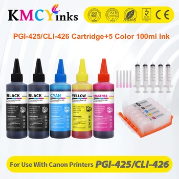 KMCYinks За Canon IX6540 IP4840 IP4940 IX 6540 ПР 4840 ПР 4940 Касети с Мастило за принтера за Еднократна употреба PGI-425 PGI425 CLI-426