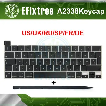 Latop A2338 Keycap Клавишите Ключови Клавиатура Руски BG на САЩ, Великобритания Френски Испански Немски Италиански За Apple Macbook Pro Retina 13 