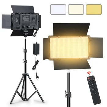 Led Панел за запис на Видео в два цвята 3200-5600K 40W с регулируема яркост, Осветление за Снимане на Камерата, Попълнете Лампа за Кино Грим Tiktok