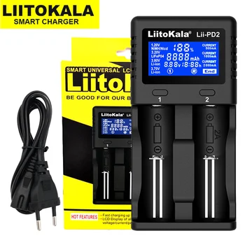 Liitokala Lii-PD2 Lii-PD4 LCD дисплей 3,7 В/1.2/3.2 В/3,8 На Нимх 18650 18350 18500 21700 20700 26650 Акумулаторна Литиева батерия Зарядно устройство