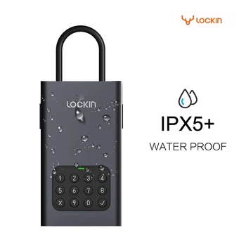 Lockin Sasha Smart Key Storage Lock Box IPX5 Водоустойчив Динамична Парола Ключ Сейфове Сплав КУТИЯ Bluetooth Дистанционно за Управление на Сейф