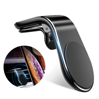 Lovebay Магнитен Кола за телефон, Поставка за iphone Samsung Xiaomi 360 Метална Автомобили Вентилационна Магнитна Поставка за Автомобилен GPS Притежателя