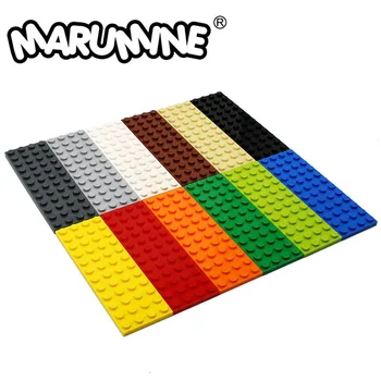MARUMINE 4x12 Точки Базова Плоча Частици Строителни Блокове 3029 Тухли Част на Класически Детски Забавни Играчки САМ за Момчета И Момичета