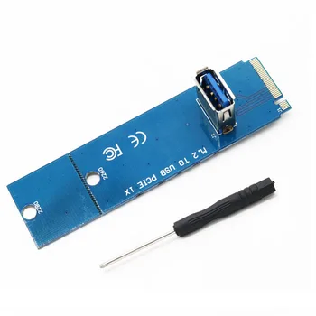 NGFF M. 2 Слот За USB3.0 PCI-E Странично Card M2 Слот удължителен кабел Адаптер За Майнинга БТК/ETH
