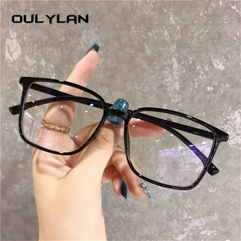 Oulylan Прозрачни Рамки За Очила Дамски Реколта Оптични Рамки Фалшиви Очила Черни Очила