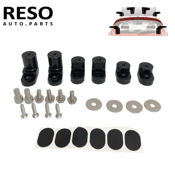 RESO - Комплект скоби за закрепване на задното крило от анодизиран алуминий, Спойлер, Крило, Удължител за Вдигане на щранг Люк За 14-on Ford Fiesta ST