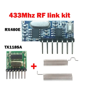 RF безжичен модул приемник модул предавател RX480E модул за Обучение код Приемник Предавател 1527 4 канала За Arduino 433 сам kit