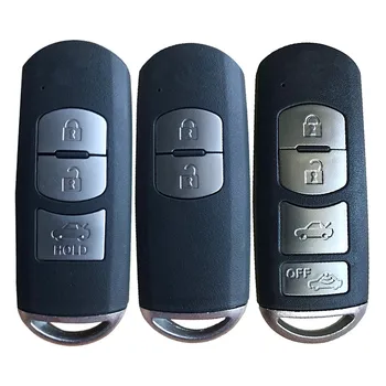 RMLKS Smart Remote Shell Key 2 3 4 Бутона, Подходящи За Mazda X-5 Summit Axela Atenza M3 M6 с нож за възстановяване на ключ