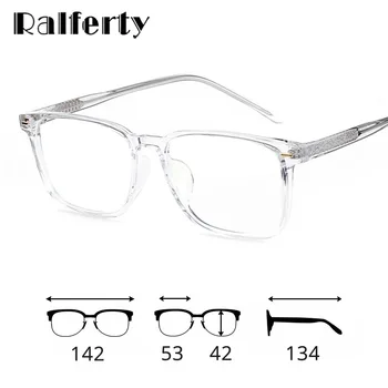 Ralferty Анти Синя Светлина Очила Квадратна Памет Маркови Дизайнерски Оптични Очила По Рецепта На Дограма Мъжки Прозрачни Очила W8839