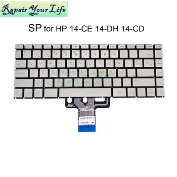 SP /LA Испански латинска клавиатура с подсветка за лаптоп, без подсветка за HP Pavilion x360 14-CE 14-DH 14-cd 14m-cd 14t-cd 14-CE000 L47854-171