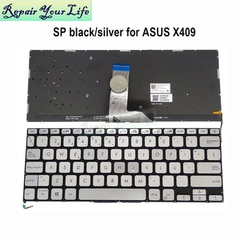 SP Испания Испанска клавиатура за лаптоп с подсветка от ASUS Vivobook 14x409 X409F X409D X409U X409UA X409FA FL X409JA серия клавиатура