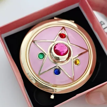 Sailor moon R Moonlight Memory Серия Crystal Star Case козметични грим, Компактно Пътно Складное ОГЛЕДАЛО