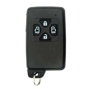 Smart Remote Key Shell 5 Бутона Смяна за Toyota Alphard Previa, Noah Prado Празен Калъф за Ключове