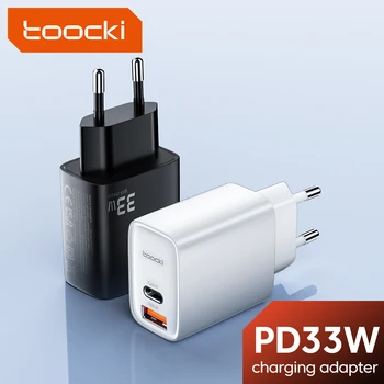 Toocki33 W C USB Зарядно Устройство QC 3,0 PD Бързо Зареждане За iPhone 14 13 12 Pro Max iPad За Xiaomi Poco Realme Samsung Бързо Зарядно Устройство