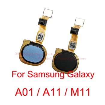 Touch ID Сензор за Пръстови Отпечатъци Бутон Home Ключ Гъвкав Кабел За Samsung Galaxy А01 A015F A11 A115F M11 M115F Бутон за Връщане на Клавишите на Менюто