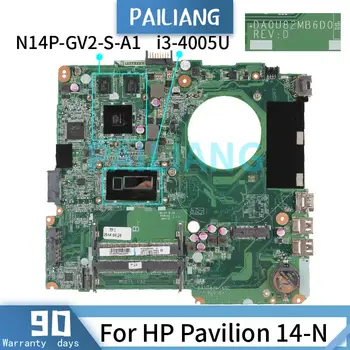 U82 PAILIANG дънна Платка за лаптоп HP Pavilion 14-N i3-4005U GT740M дънна Платка DA0U82MB6D0 N14P-GV2-S-A1 DDR3 tesed