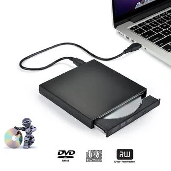 USB DVD Диск Външни Оптични Устройства DVD ROM Плеър, CD-RW Записващо устройство Писател Записващо устройство Portatil За Преносим Компютър PC на Windows 7/8