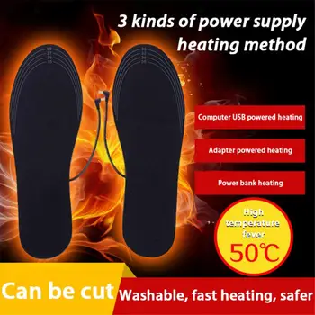 USB Стелки За Обувки С Подгряване За по Краката, Топло Подложка За Чорапи, Електрически Нагревающиеся Стелки, Миещи Топли Минерални Стелки За Мъже И Жени