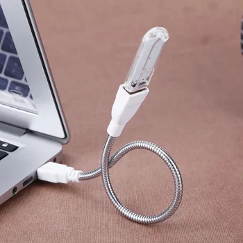 USB-удължител за мъже и Жени, Кабел-адаптер за led осветление, Метална Гъвкава Тръба