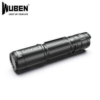 WUBEN C3 Led Фенерче USB C, Акумулаторна батерия Фенерче 1200 Лумена IP68 Водоустойчив Фенер с батерия, 2600 mah 18650