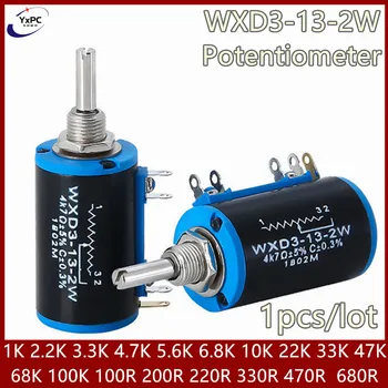 WXD3-13-2W-10K 100/200/220/470/680 Ти Жично многооборотный потенциометър от 1 До 2,2 До 4,7 До 5,6 До 6,8 До 47 До 68 На 100 До завъртане на ключа