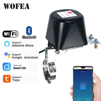 Wofea Sasha WiFi Интелигентен Контролер Клапан Bluetooth За Вода, Газ, Автоматично Включване И Изключване На Съвместимост С Алекса Google Assistant SmartLife