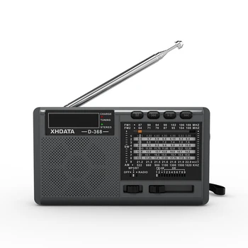 XHDATA D-368 Преносимо радио FM AM SW Shortwave Радио Безжични Стерео MP3 Плеър Със Слот За карти с памет 4Ω/3 W USB Радио