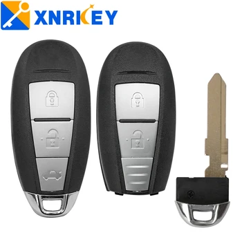 XNRKEY 2/3 от Бутоните на Дистанционното на Ключа на Автомобила Черупки Ключодържател за Suzuki Swift, SX4 Vitara 2010-2016 TS007/TS008 Смарт Ключ Калъф с Малък Ключ