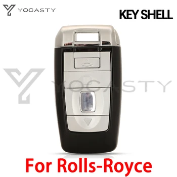 YOCASTY 4 Бутона Smart Remote Улики във формата На Миди Ключодържател Калъф За Rolls Royce Phantom Стил С Режисьорски Празен Острието Замяна