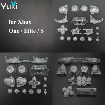 YuXi Прозрачна Пластмасова Броня LB РБ стартери и Резервни Части ABXY Бутона на D-pad за Xbox One/Elite/S Тънък Геймпад