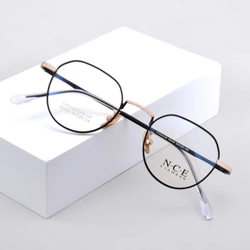 ZIROSAT 88306 Оптични Очила От Чист Титан В рамка с Пълна рамки, Предписани Очила Rx, Дамски слънчеви Очила за Жени Точки