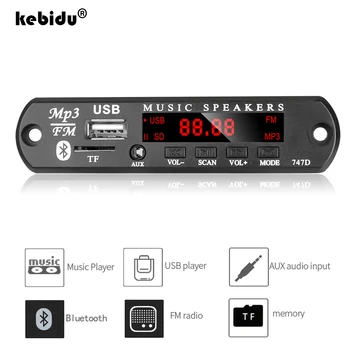 kebidu Безжична Bluetooth 9-12 В MP3, WAV Декодер Платка Аудио Модул USB TF Радио За Автомобилни аксесоари, с дистанционно Управление