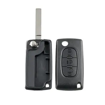 Авто Флип-Ключ Shell 3Б Ce0523 За Citroen C4 C5 C6 C8 Калъф За Дистанционно Ключ Fob Калъф за Носене За Защита на Ключове