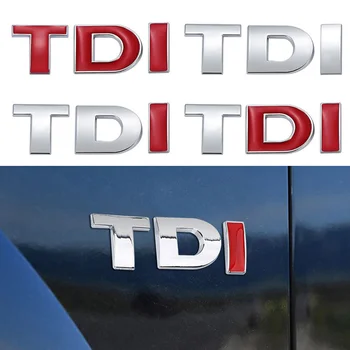 Автомобилни 3D Метален Стикер TDI и Етикети За Volkswagen VW Golf, JETTA, PASSAT MK4 MK5 MK6 Авто Заден Багажник, Емблема, Икона, Етикети